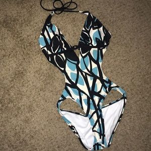 One piece cut out swimsuit